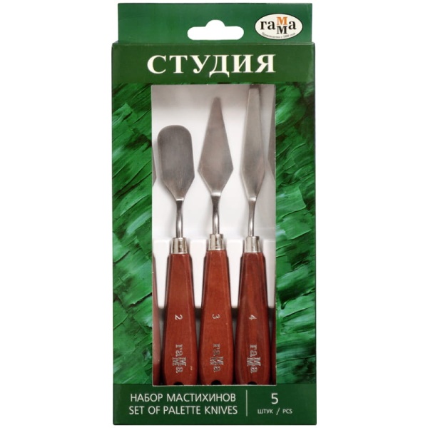 Набор мастихинов Гамма "Студия", 5шт. 287484 2131018_01_03