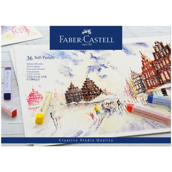 Пастель художеств. Faber-Castell "Soft pastels", 36 цв., картон. упак. 285950 128336