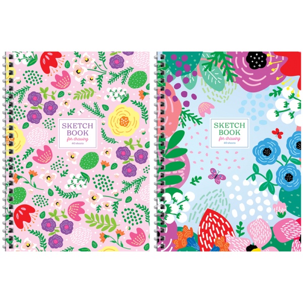 Скетчбук 40л. А5 7БЦ ArtSpace "Summer garden", 120 г/м2, офсет 315925 СоА540т_38358