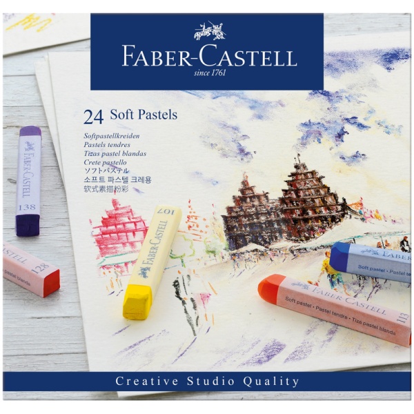 Пастель художеств. Faber-Castell "Soft pastels", 24 цв., картон. упак. 285949 128324
